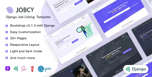 Jobcy - Django Job Board & Listing Template