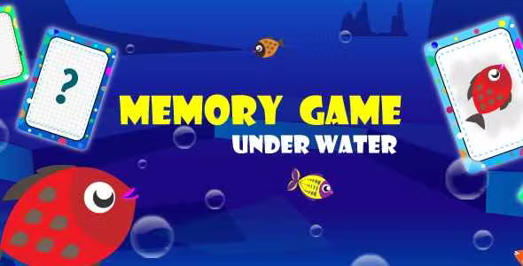 Memory Game Underwater - Unity Casual Project For Android And iOS