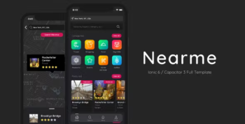 Nearme - Ionic v6 Theme - City Guide / Business Directory Template w/ Admin Portal