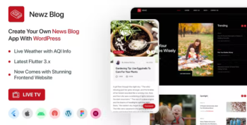 News Blog - News App with Flutter + Website with WordPress Backend