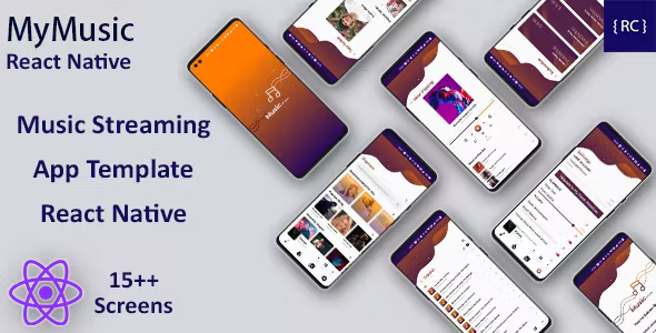 Online Music Streaming Android + iOS App Template - React Native - Music Player App - MyMusic