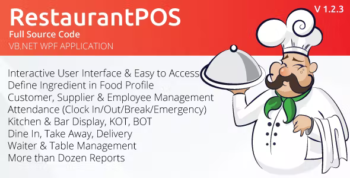 RestaurantPOS - VB.NET WPF Application With Free ASP.NET Web extension