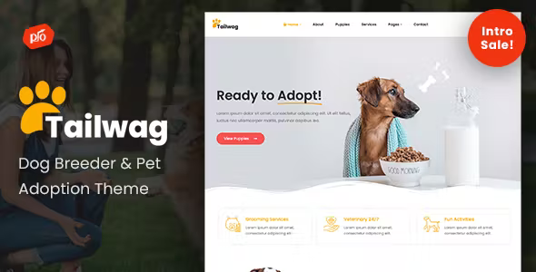 Tailwag - Dog Breeder WordPress Theme