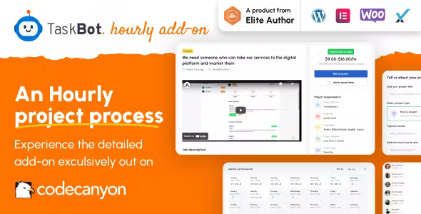 Taskbot addon - An Hourly Project Posting Extension