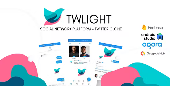 Twlight social network app - Twitter clone - android studio & firebase