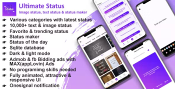 Ultimate Status(Admob and Applovin(MAX) ads)