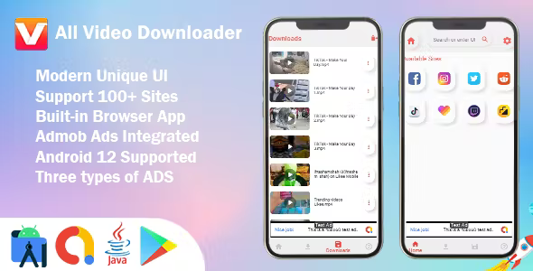 All Video Downloader with Built-in Browser - Fast Speed Downloader with Admob Ads