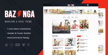 Bazinga - Modern Magazine & Viral Blog WordPress Theme