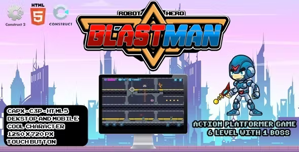 Blastman - Construct 2/3 Game