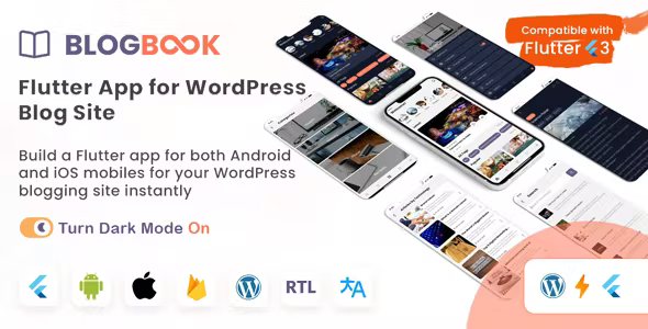 BlogBook - Flutter App for WordPress Blog Site