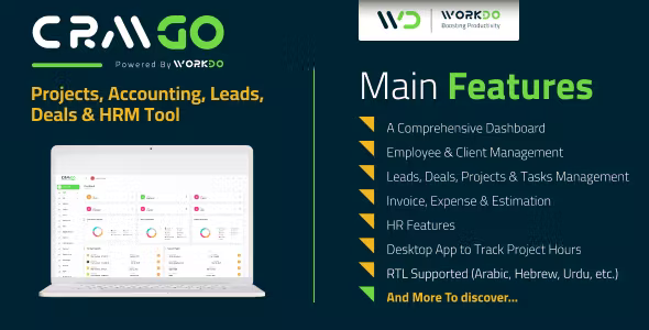 CRMGo - Projects, Accounting, Leads, Deals & HRM Tool
