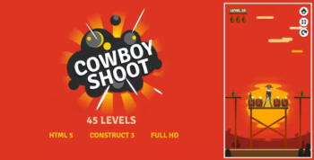 Cowboy Shoot - HTML5 Game (Construct3)