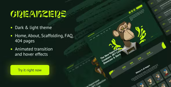 Creakzers - NFT Project Marketing Website