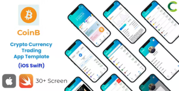 Crypto Currency Trading App Template in iOS Swift - BitCoin App Template iOS Swift - CoinB