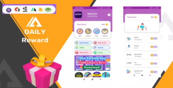 Daily Reward - Advanced Android Earning App ( Admob , Facebook bidding, StartApp, Unity Ads)