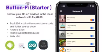 Flutter esp8266 project.simple smart home wifi light switch DIY remote wireless smart home switch