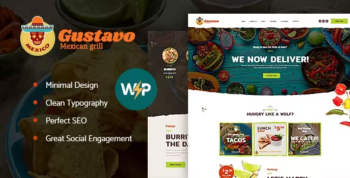 Gustavo - Mexican Grill, Bar & Restaurant WordPress Theme