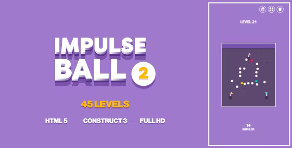 Impulse Ball 2 - HTML5 Game (Construct3)