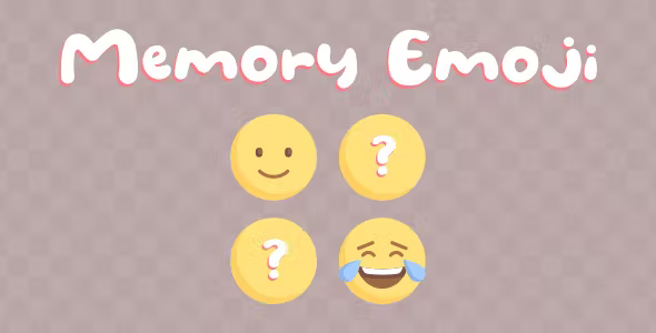 Memory Emoji - HTML5 Game (Construct 3)