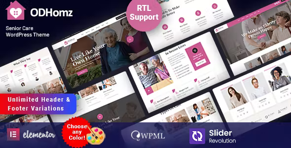 Odhomz - Senior Care WordPress Theme