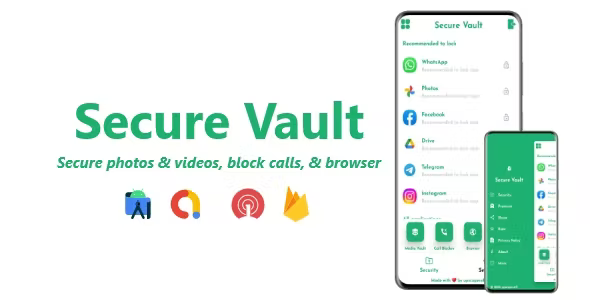 Secure Vault - Hide Photos, Videos, App Locker, Call Blocker & Browser | ADMOB, FIREBASE, ONESIGNAL
