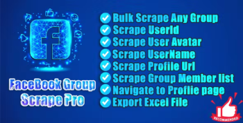 Social Media-Facebook Scrape Group - Scrape Group Members Pro