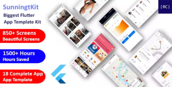 StunningKit - Biggest Flutter App Template Kit (22 App Template) - Flutter UI Kit