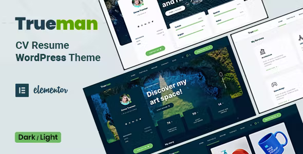 Trueman - CV Resume WordPress Theme