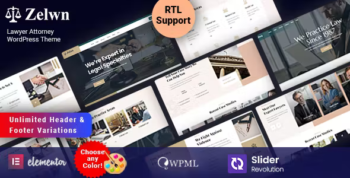 Zelwn - Lawyer Attorney WordPress Theme