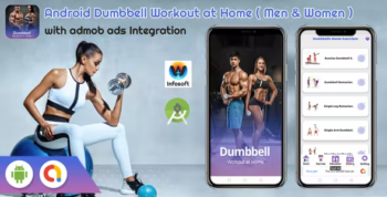 Android Dumbbell Workout at Home - Bodybuilding Gym Workout (fitness app)