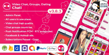 Chati - Android Dating App, Video Calling, Chat Rooms Groups, Matching, Meeting