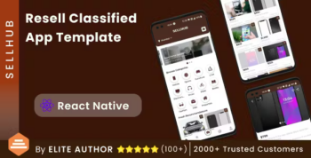 Classifieds App Template in React - Re-seller App - Buying Selling App - Online Selling App - SellHub