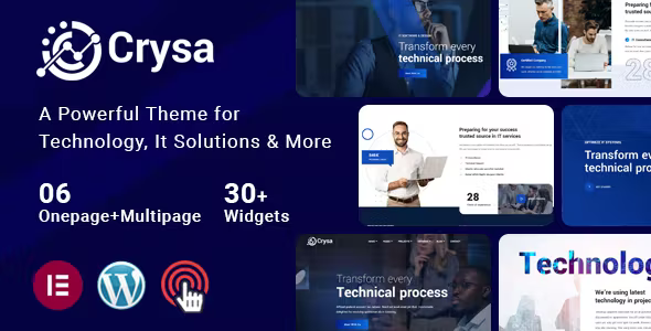 Crysa - IT Solutions WordPress Theme