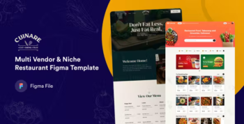 Cuinare - Multi Vendor & Niche Restaurant Figma Template