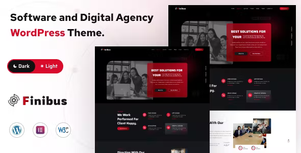 Finibus - Software and Digital Agency WordPress Theme