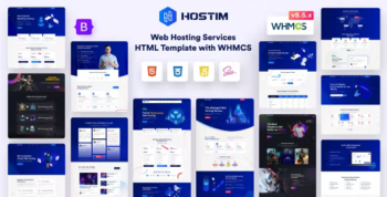 Hostim - Web Hosting Services HTML Template with WHMCS