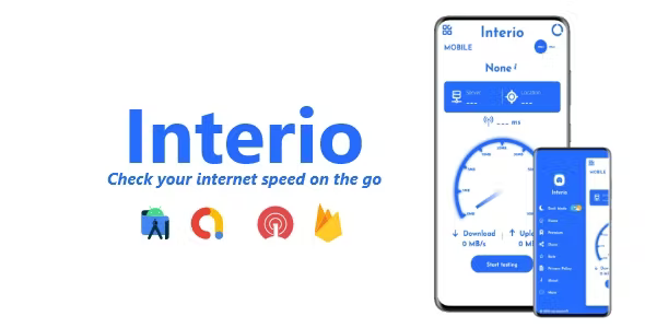 Interio - Internet Speed Test - ADMOB, FIREBASE, ONESIGNAL