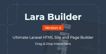 LaraBuilder - Laravel Drag&Drop SaaS HTML site builder