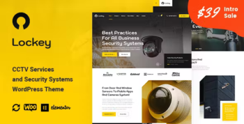 Lockey - CCTV and Security Systems WordPress Theme