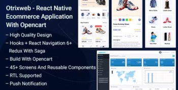 Otrixweb - React Native Ecommerce Application With Opencart