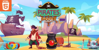 Pirates shooter - Casual game - HTML5