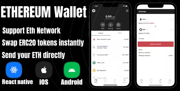 React Native - ETH Wallet, ERC20 Token
