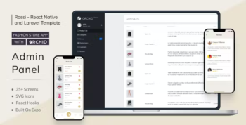 Rossi - Fashion Store App with Laravel Orchid Admin Panel
