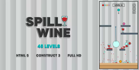 Spill Wine - HTML5 Game (Construct3)