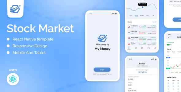 Stock Market App v1.0 - React native Template