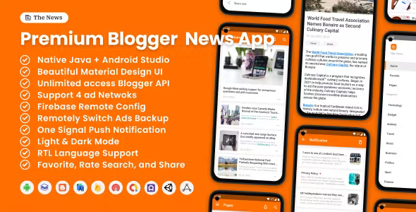The News - Premium Blogger News App ( Android & Flutter )
