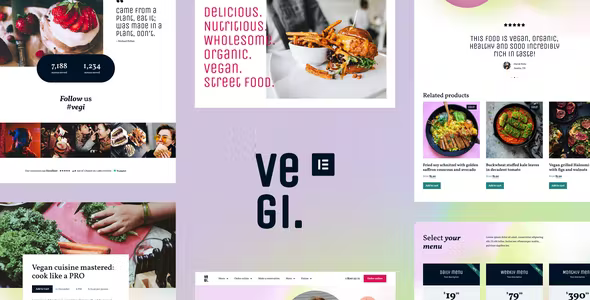 Vegi - Vegan Street Food Restaurant & Takeaway Elementor Template Kit