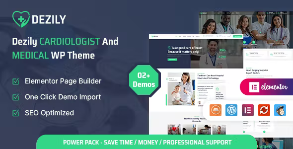 Dezily - Cardiology Medical WordPress Theme
