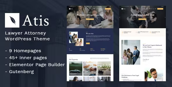 Atis - Lawyers Advisors Business Theme