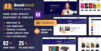 Bookland - Bookstore E-commerce Bootstrap 5 HTML Template